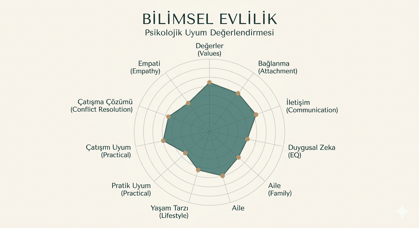 Psikolojik uyum de\u011ferlendirmesi \u2014 9 boyutlu radar analizi
