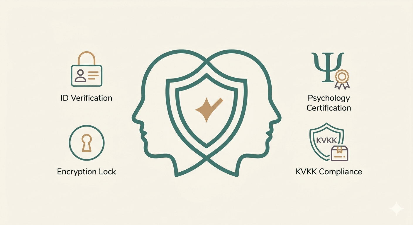 Kimlik do\u011frulama, \u015fifreleme, psikoloji sertifikas\u0131 ve KVKK
